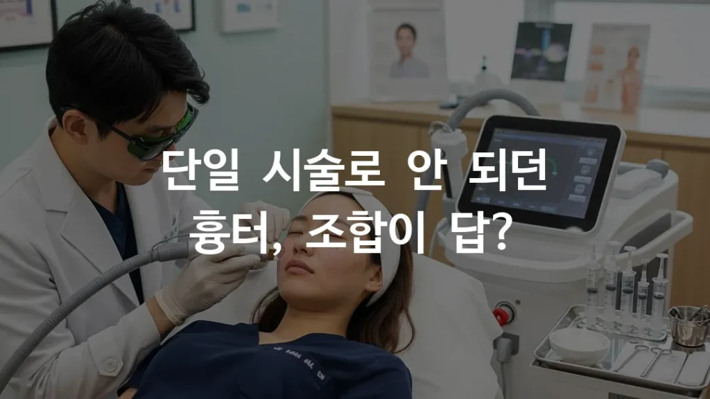 여드름 흉터 치료 종결판: 프락셀·서브시전·쥬베룩 3단 조합의 위력