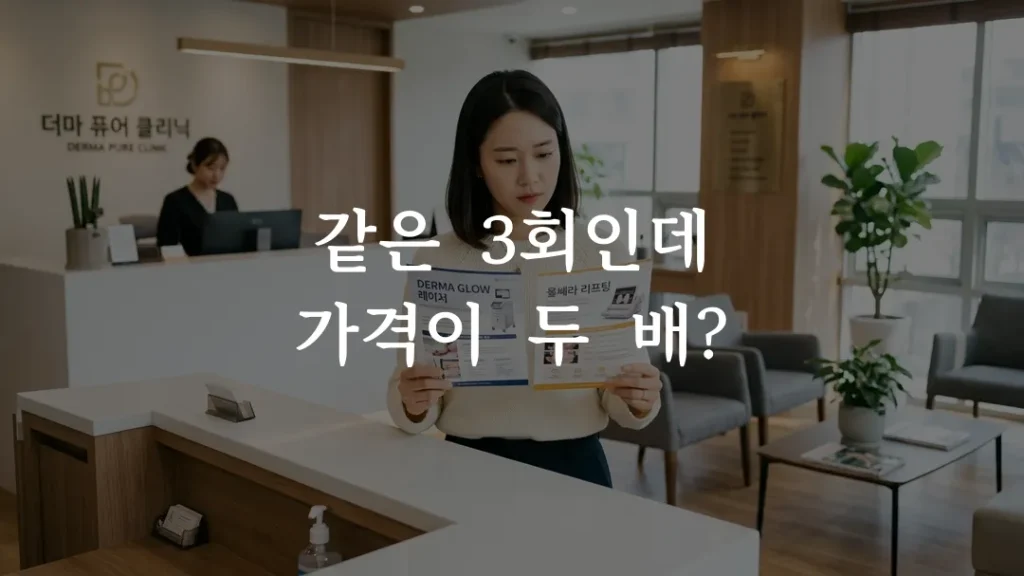 쥬베룩 패키지 비용 비교 결제 전 확인하는 모습