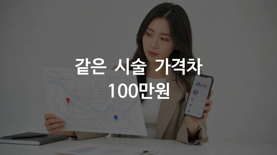 서울 엠페이스 리프팅 가격 비교하는 여성